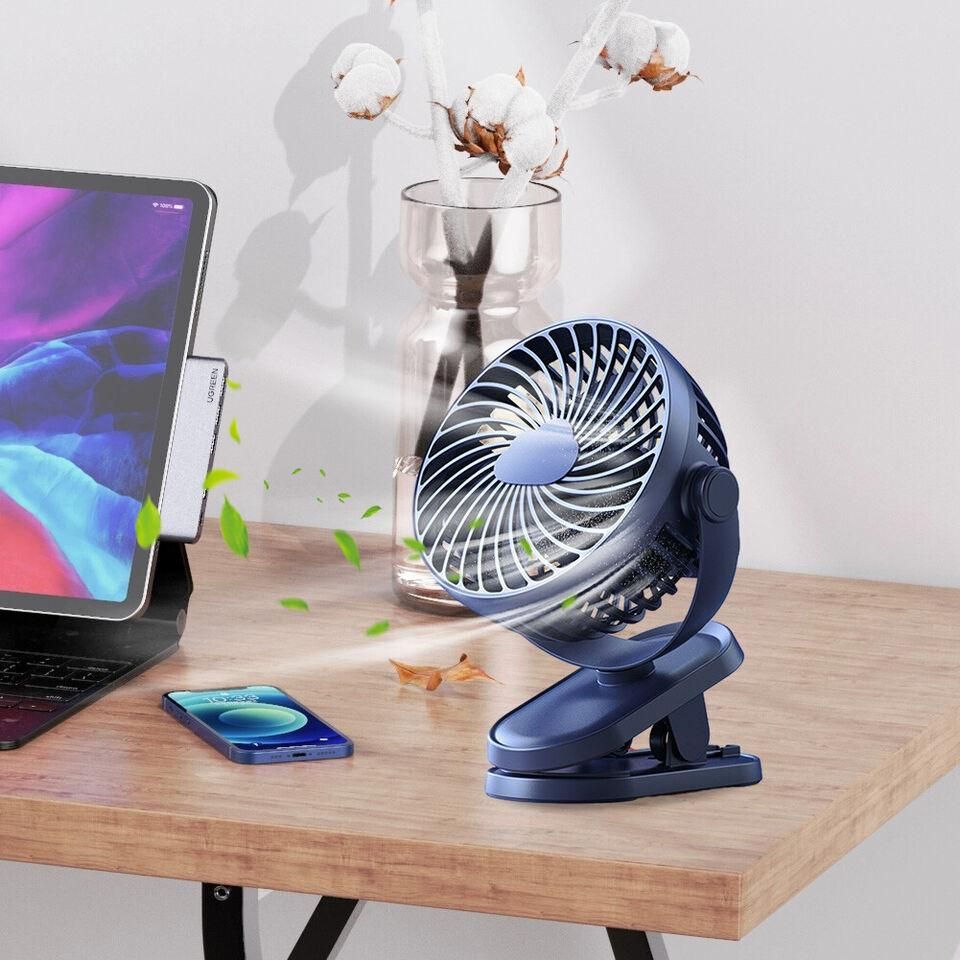 Buy The New USB Silent Fan 3 Speed Handheld Fan 1200mAh Table Fan - BestCart