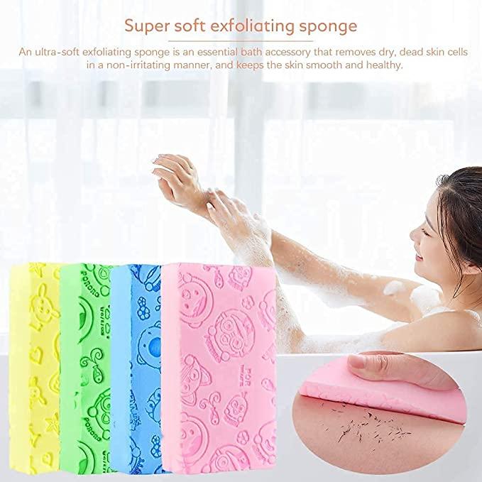 Buy The New Ultra Soft Exfoliating Bath Sponge/ Asian/ Japanese Spa Cellulite Massager/ Dead Skin Remover Sponge For Body (Pack of 1) - BestCart