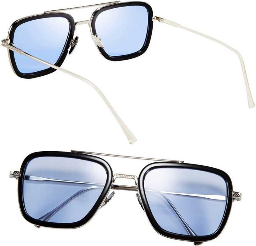 Buy The New Square Sunglasses Silver Frame - BestCart