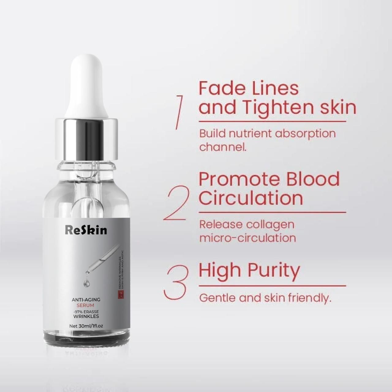 Buy The New Revitalize Your Skin with Reskin Anti-Aging Face Serum 30ml (Pack of 2) - BestCart