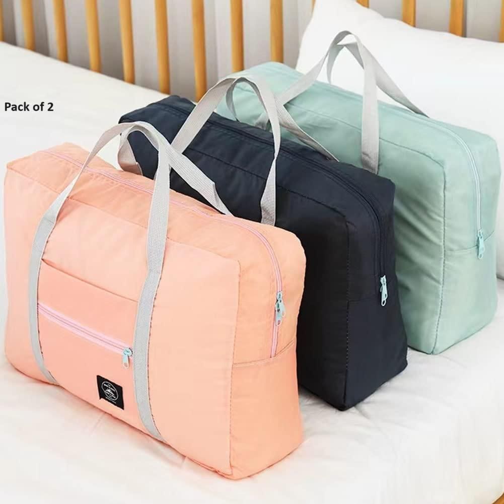 Buy The New Foldable Travel Bag Tote Lightweight Waterproof Duffel Bag (Pack of 2) - BestCart