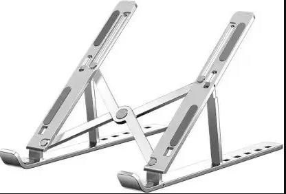 Buy The New Aluminum Alloy Adjustable, Portable, Foldable, Ergonomic, Tablet Laptop Stand_01 Laptop Stand - BestCart