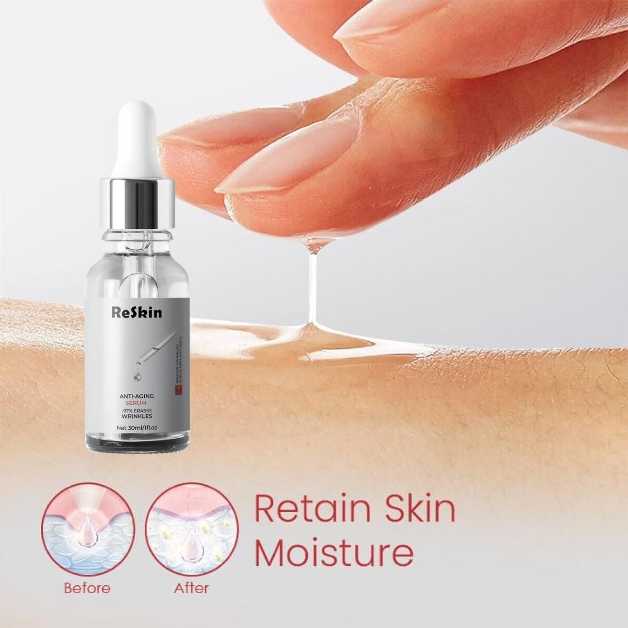 Buy The New Revitalize Your Skin with Reskin Anti-Aging Face Serum 30ml (Pack of 2) - BestCart