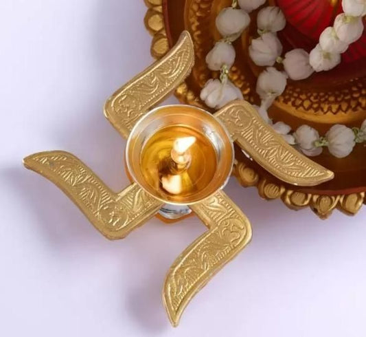 Buy The New Brass Swastik Diya - BestCart