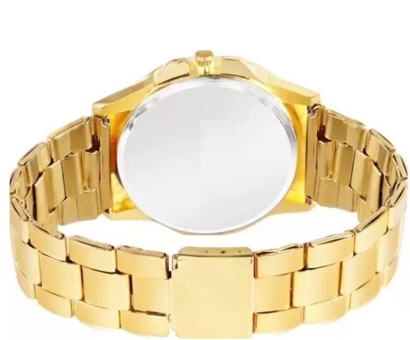 Buy The New Golden Stone Studded Diamond Wrist Watch For Boys & Men - BestCart