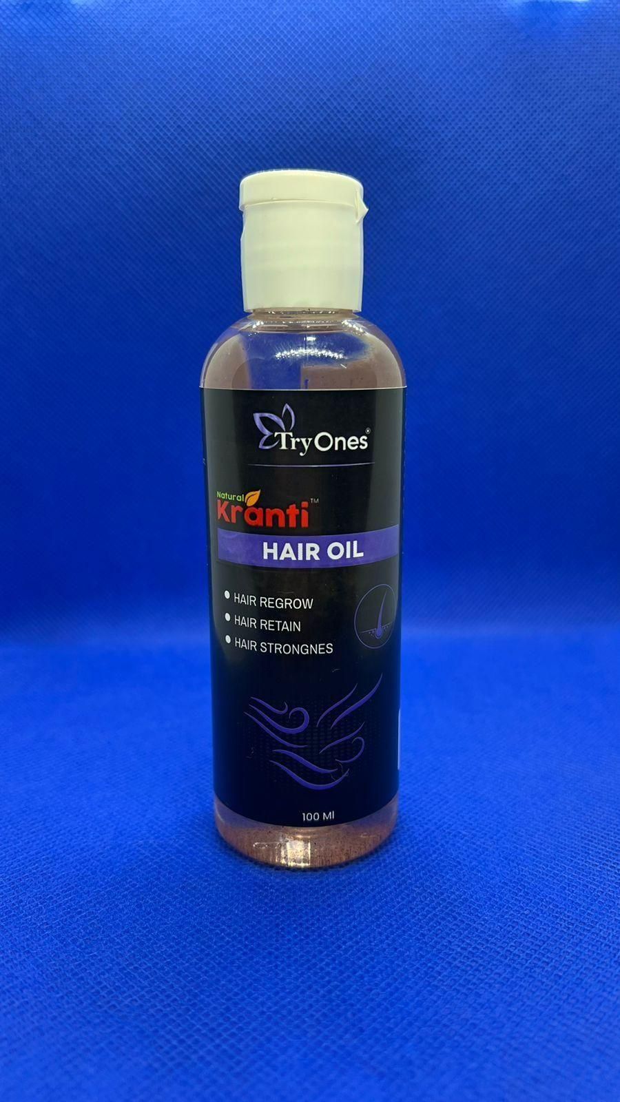 Buy The New TryOnes Natural Kranti Hair Oil 100ml (Pack of 2) - BestCart