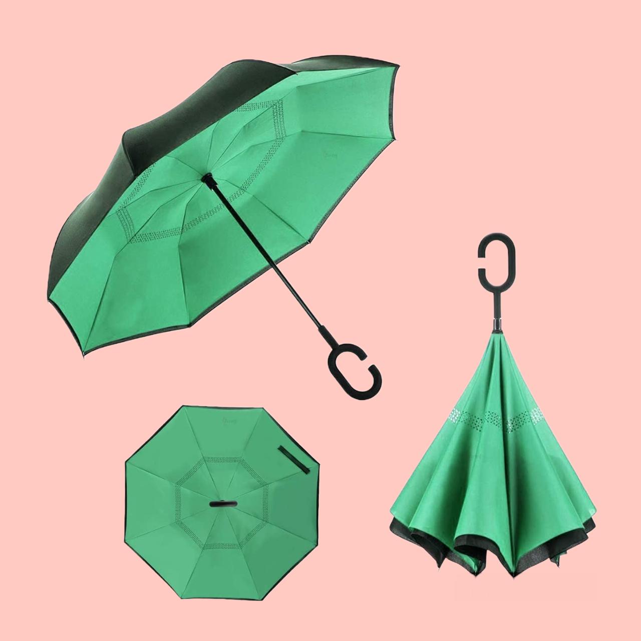 Buy The New Double Layer Inverted Reversible Umbrella (Multicolor) - BestCart