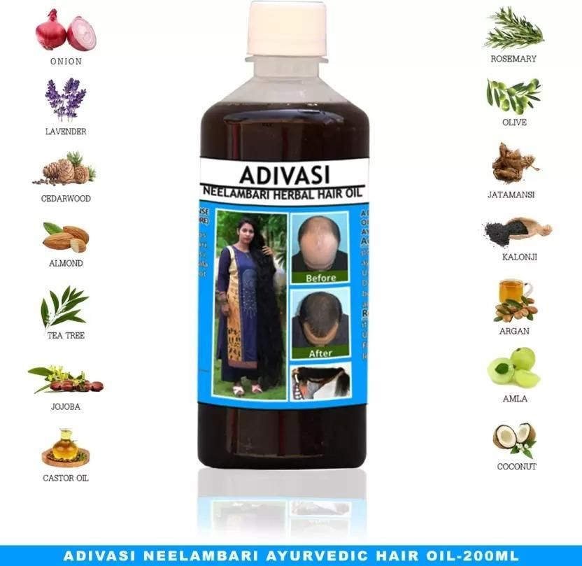 Buy The New Adivasi Neelabari Herbal Hair Oil - BestCart