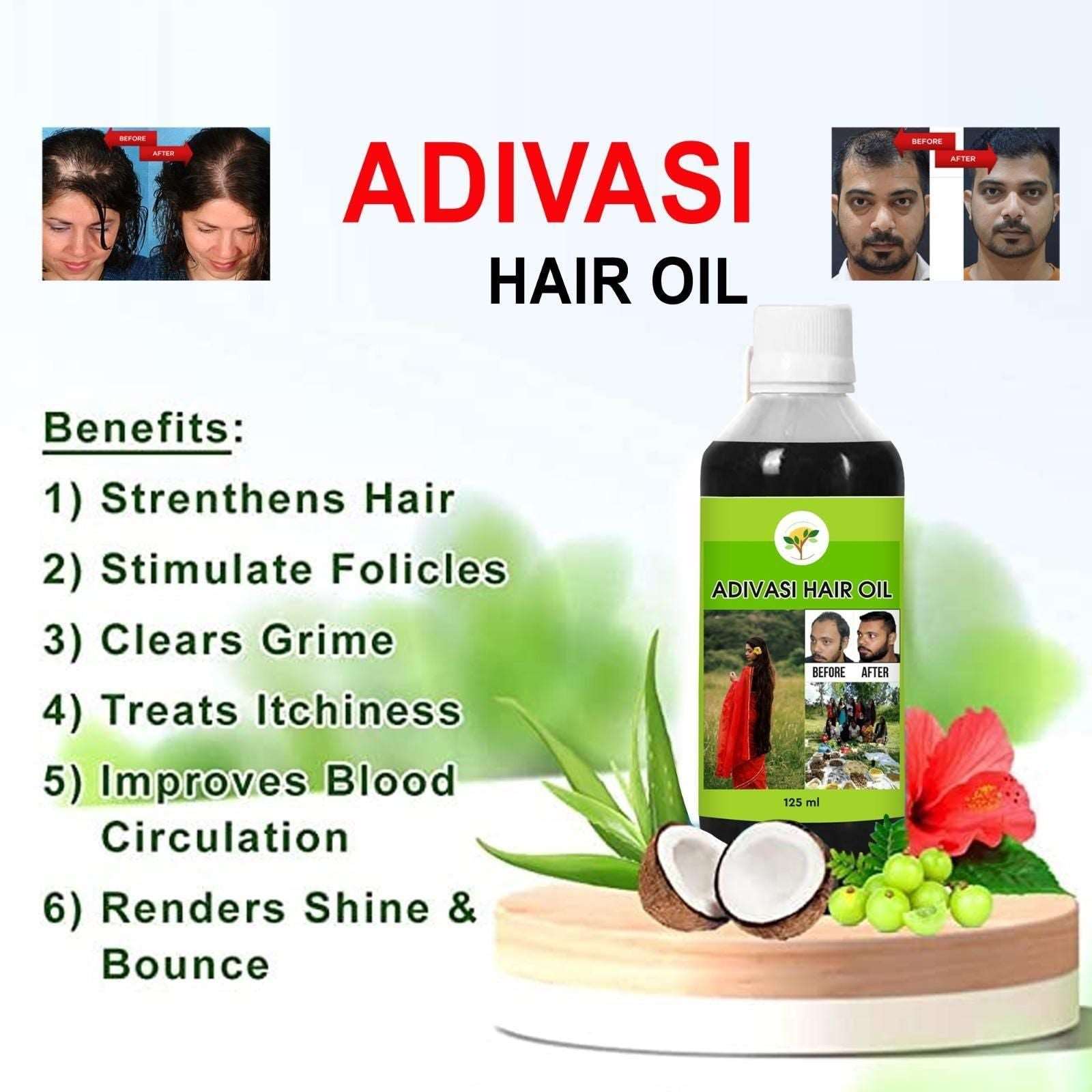 Buy The New Ayurvedic Oil by Adivasi 125 ML (Combo) - BestCart