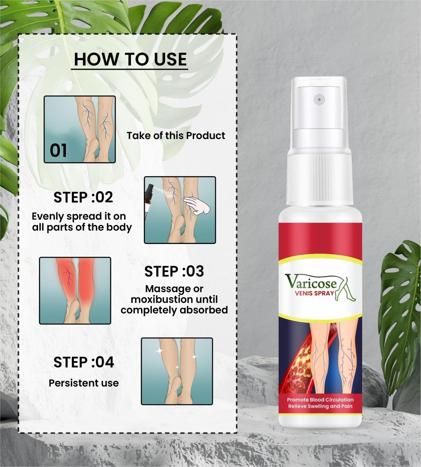 Buy The New Vein Healing Varicose Veins Treatment Spray - BestCart