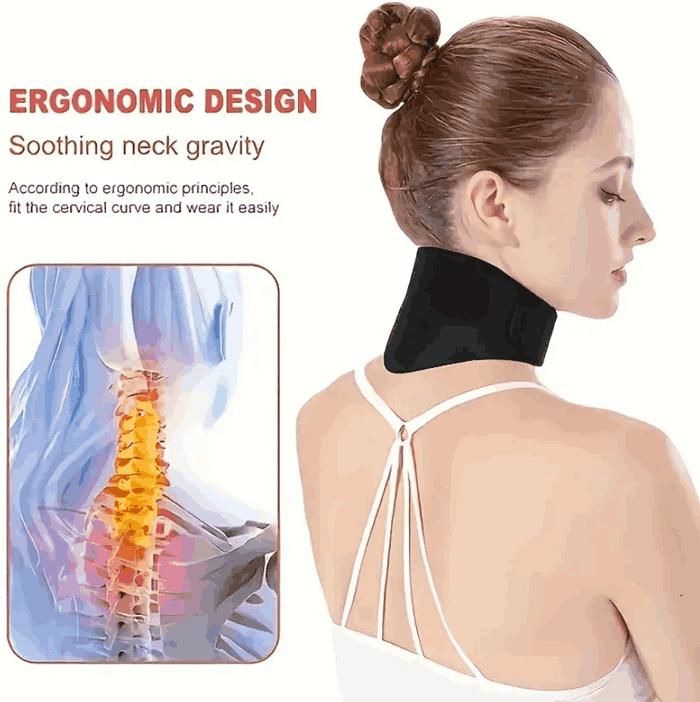 Buy The New Tourmaline Neck Brace Neck Massager Magnetic Neck Support - BestCart