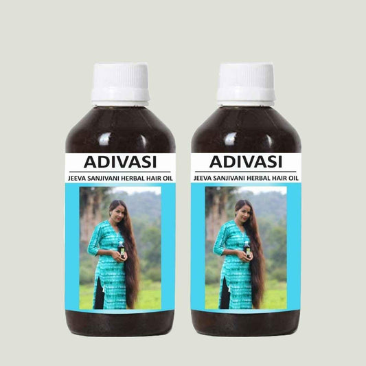 Buy The New Adivasi Jeeva Sanjivani Herbal Hair Oil 125ml (Pack of 2) - BestCart