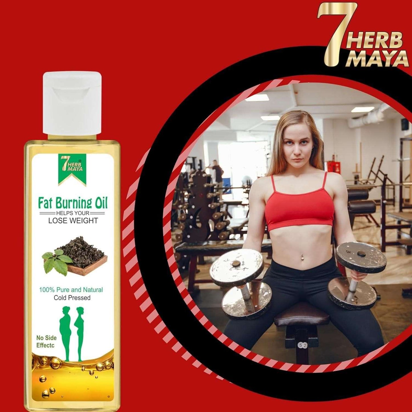 Buy The New 7Herbmaya Fat Burning Oil, Slimming oil, Fat Burner, Anti Cellulite & Skin Toning Slim Oil (Pack of 2) - BestCart