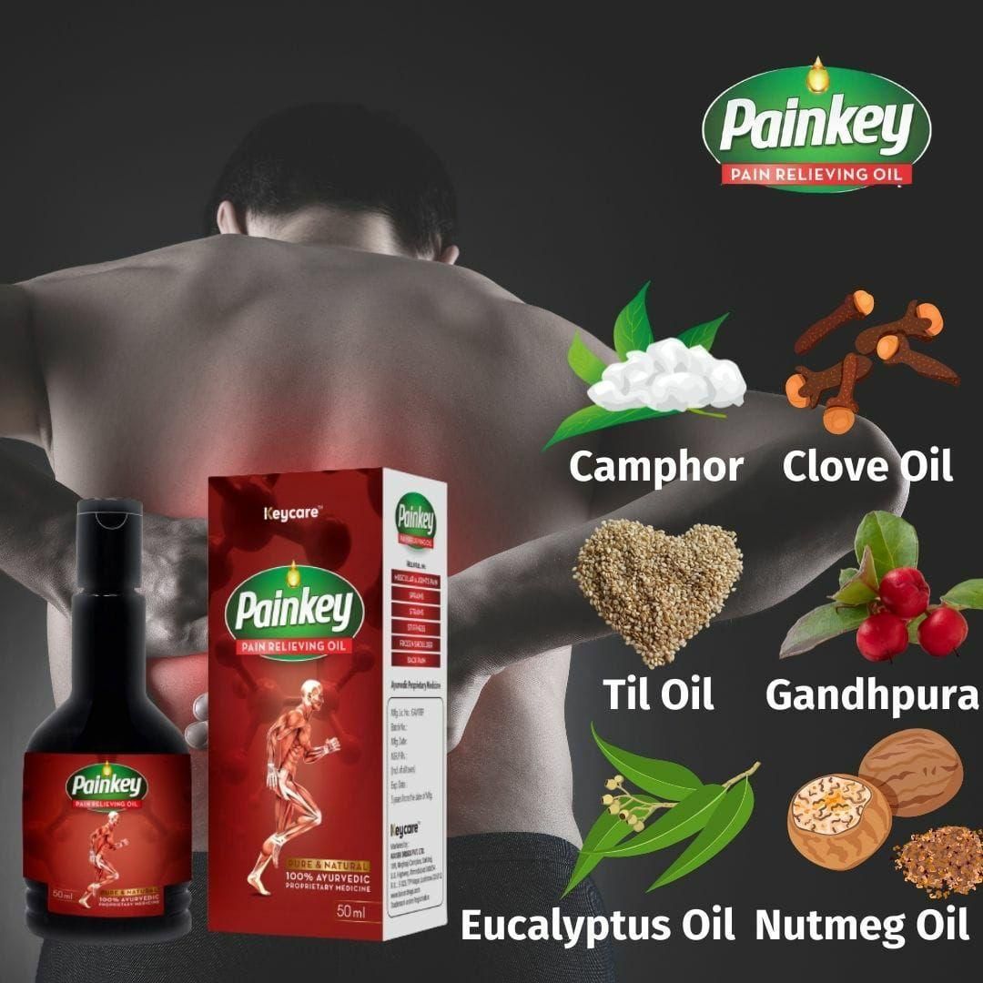 Buy The New Painkey Ayurvedic Pain Relief Oil (Pack of 2) - BestCart