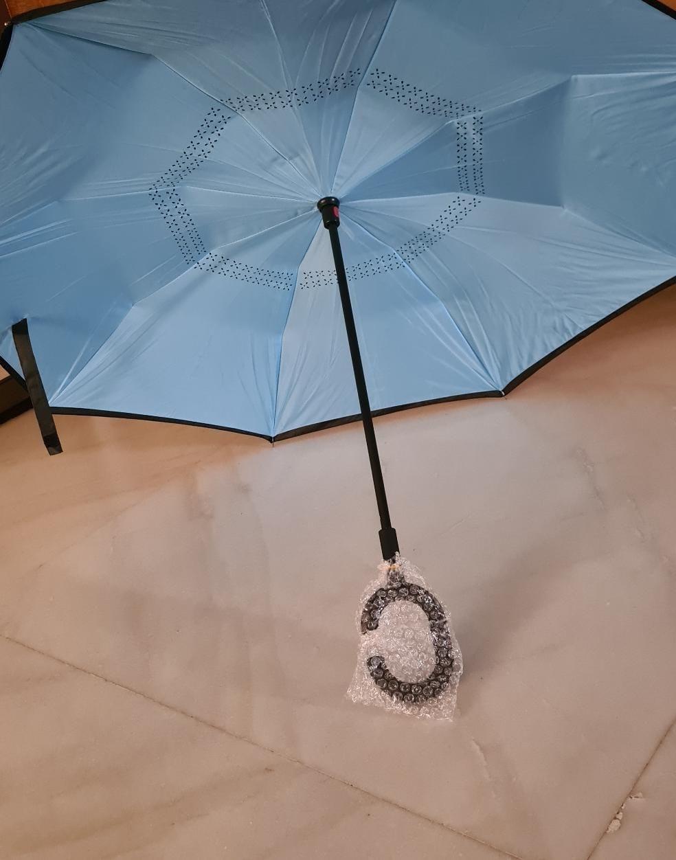 Buy The New Double Layer Inverted Reversible Umbrella (Multicolor) - BestCart