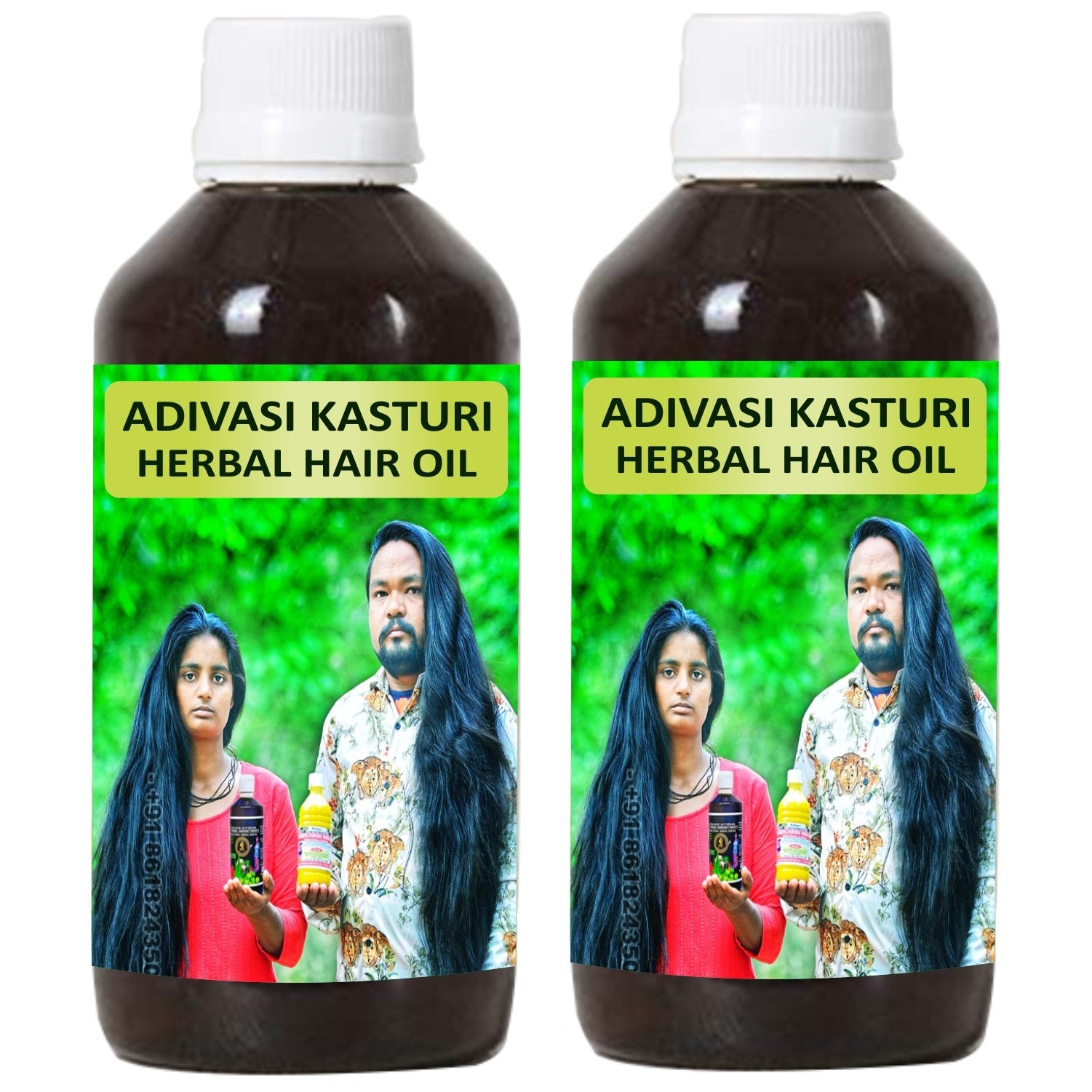 Buy The New Donnara Organics Adivasi Kasturi Herbal Hair Oil For Faster Hair Growth Combo pack of 2 bottles of 60 ml(120 ML) - BestCart