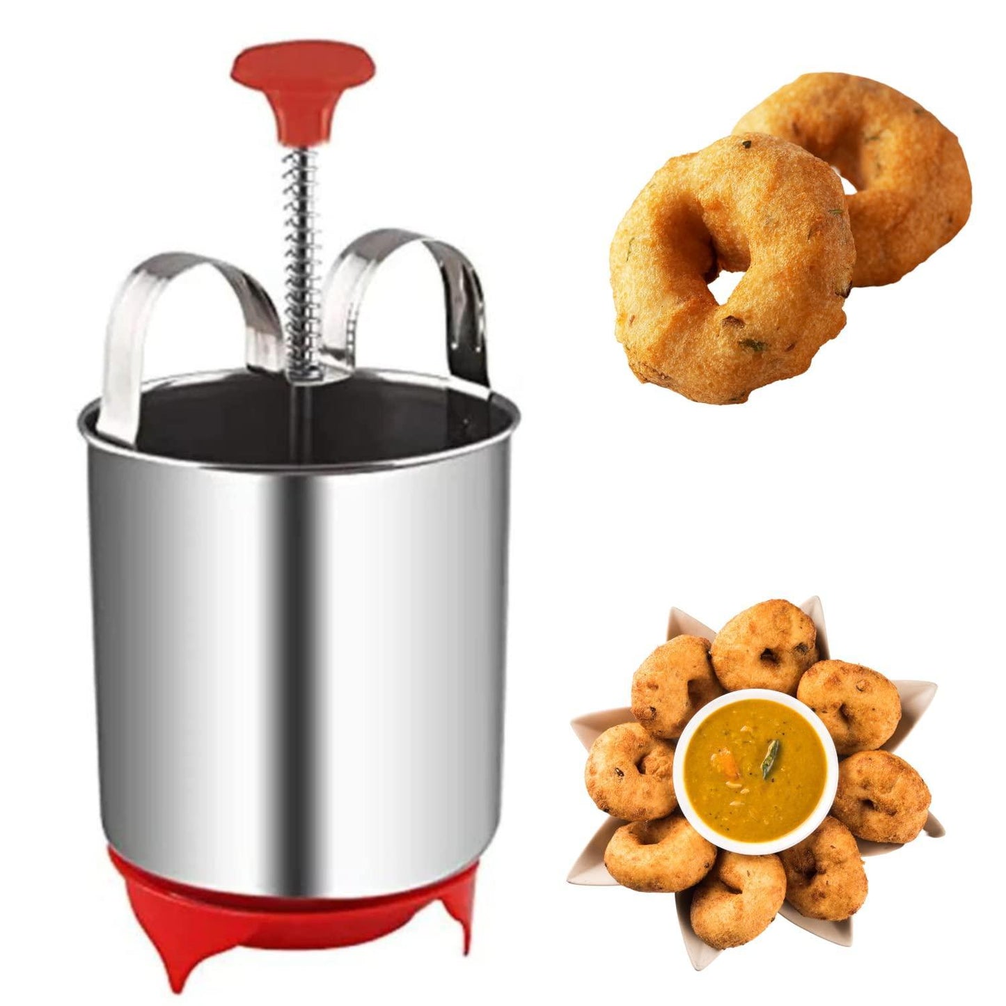 Buy The New Stainless Steel Medu Vada Maker With Stand - BestCart