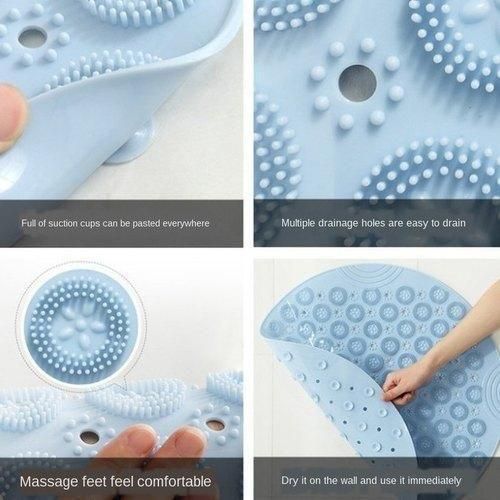 Buy The New Bathroom Mat- Silicone Non Slip Round Bathroom Mat - BestCart