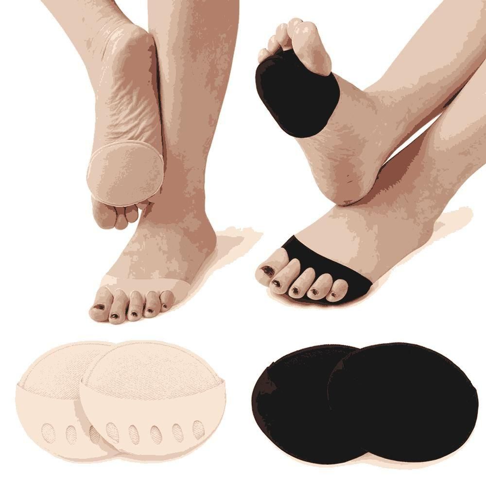 Buy The New Invisible Fashion Women Ruffle Wave Girls Toe Pad Inserts Forefoot Pads Half Insoles Five Toes Socks - BestCart