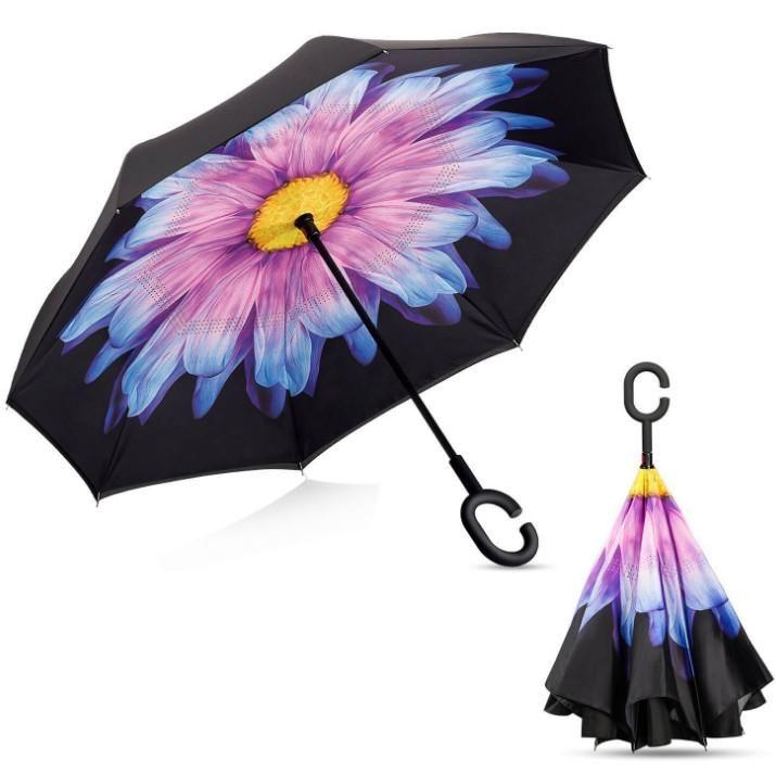 Buy The New Double Layer Strong waterproof Umbrella with C- Shape Handle - BestCart