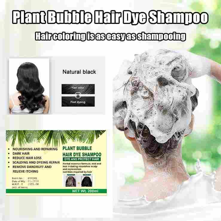 Buy The New Hair Dye Shampoo for Women and Man 200ml Pack of 2 - BestCart