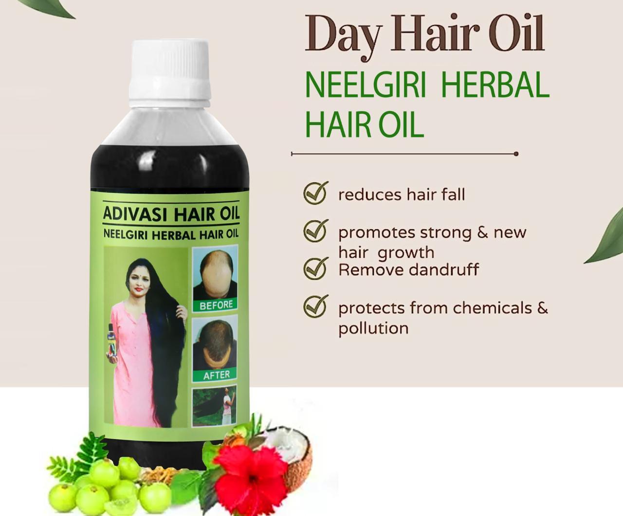 Buy The New Adivasi Neelgiri Herbal Hair Oil 100ML (Pack of 3) - BestCart