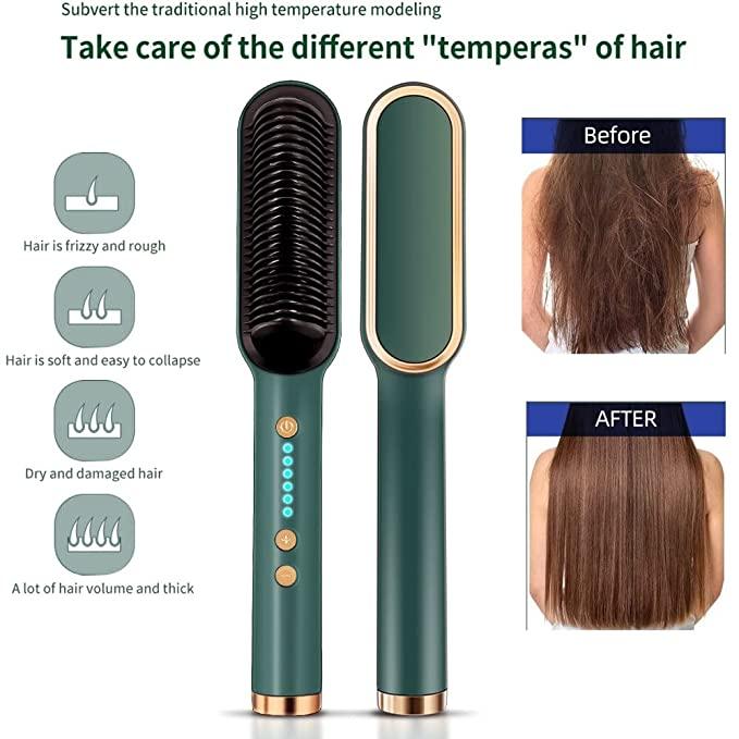 Buy The New Professional Electric Hair Straightener Comb Brush - BestCart