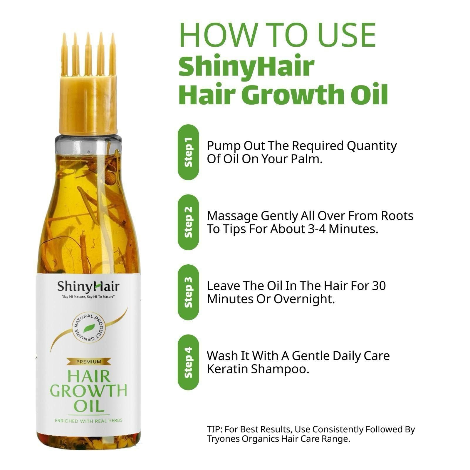 Buy The New ShinyHair Growth Oil Enriched With Real Herbs 110ml (Pack of 2) - BestCart