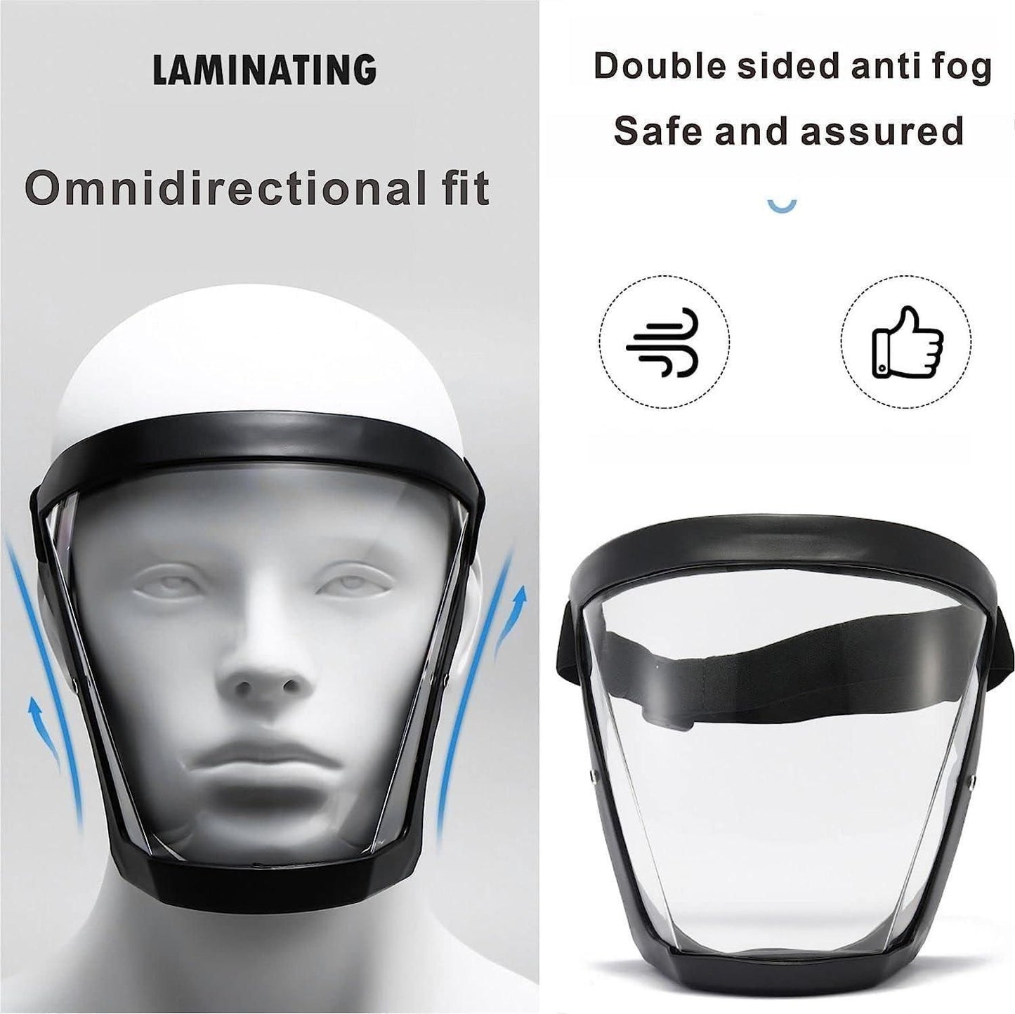 Buy The New Full Face Anti-Fog Transparent Face Mask - BestCart