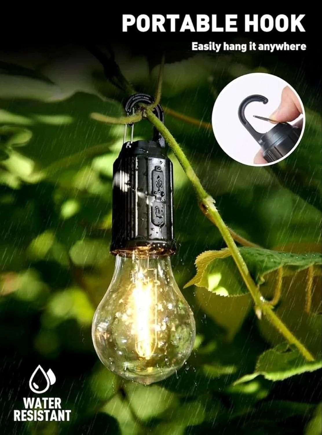 Buy The New Decorative Hanging Bulb with 3 Modes Tent Lamp for Camping Pack of 1 - BestCart