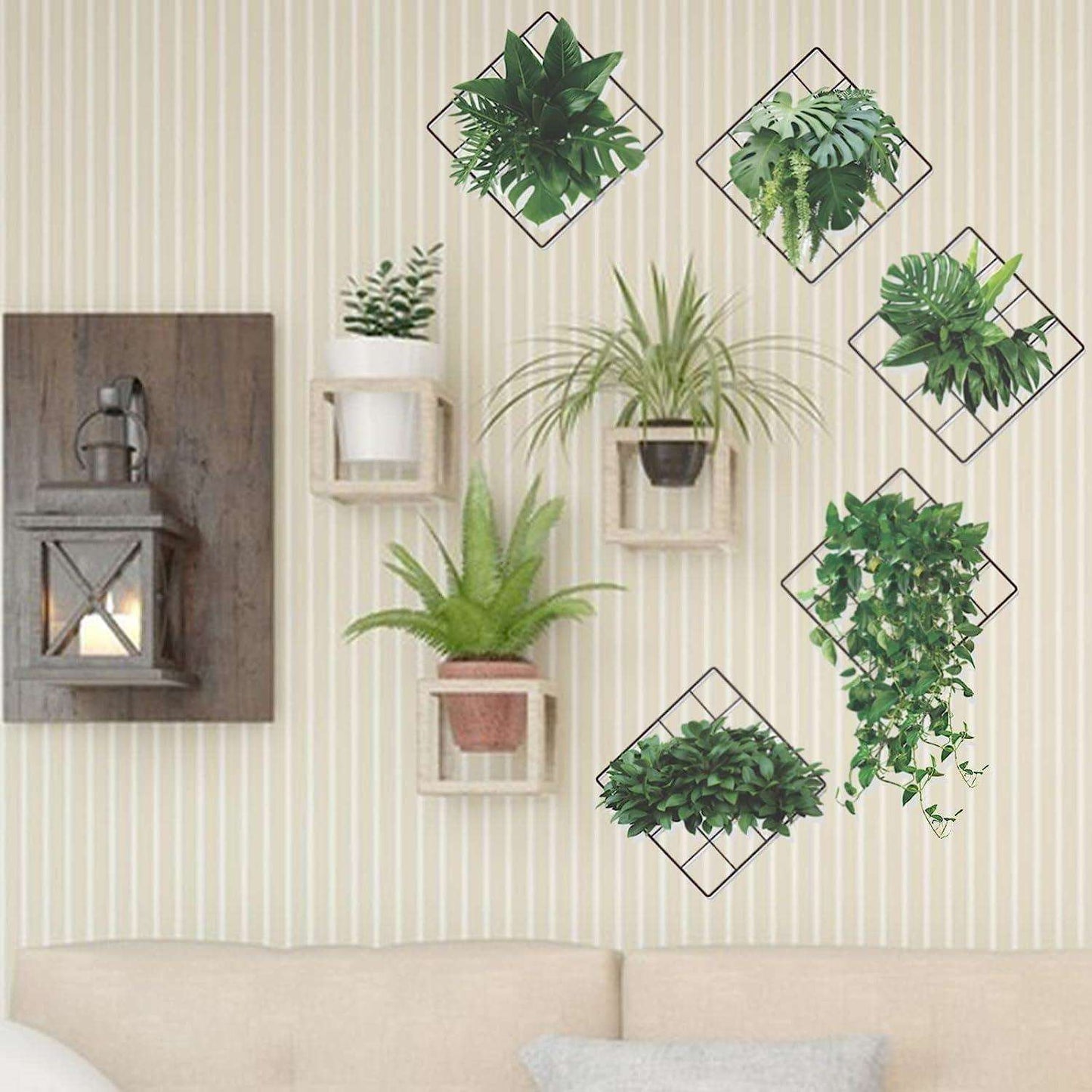 Buy The New Leaves Design Vinyl  Wall Sticker (Set of 5) - BestCart