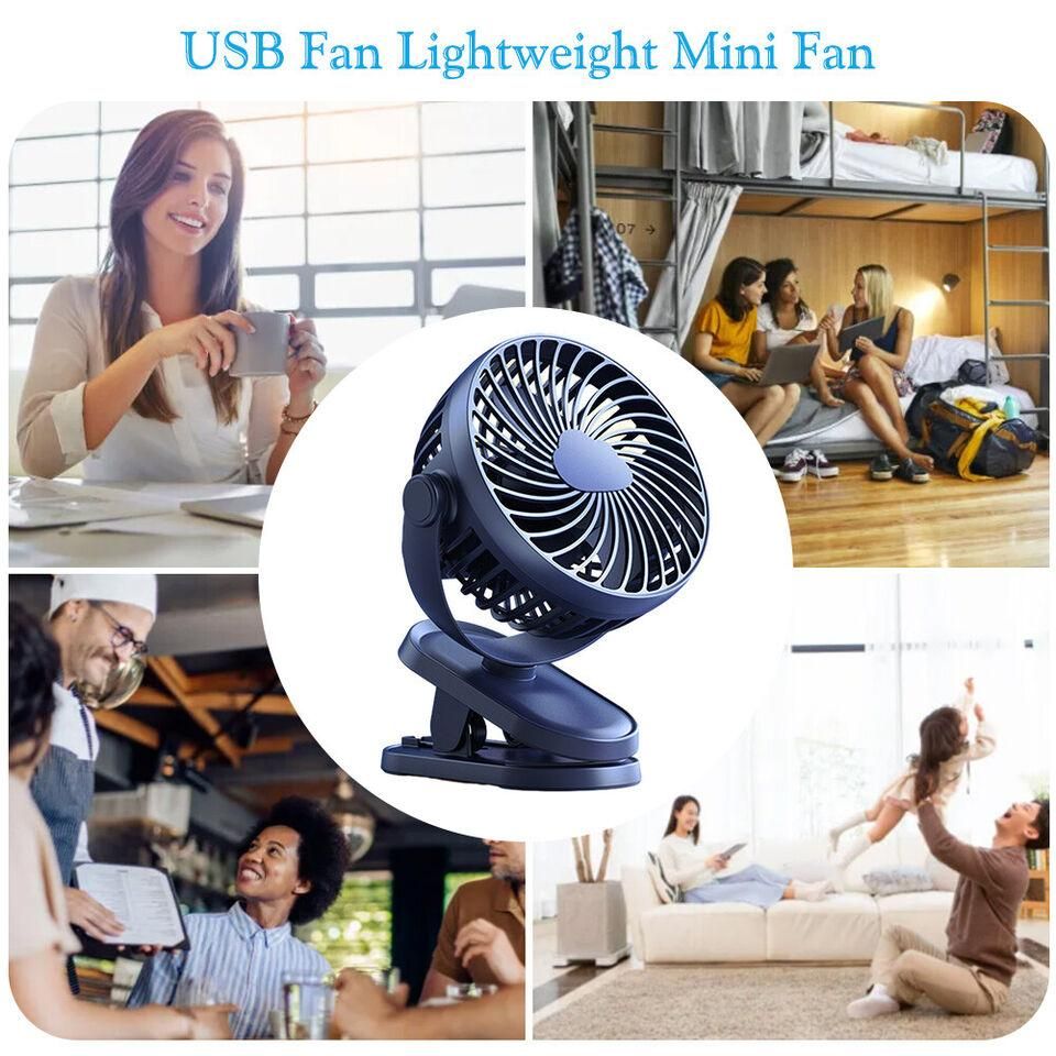 Buy The New USB Silent Fan 3 Speed Handheld Fan 1200mAh Table Fan - BestCart