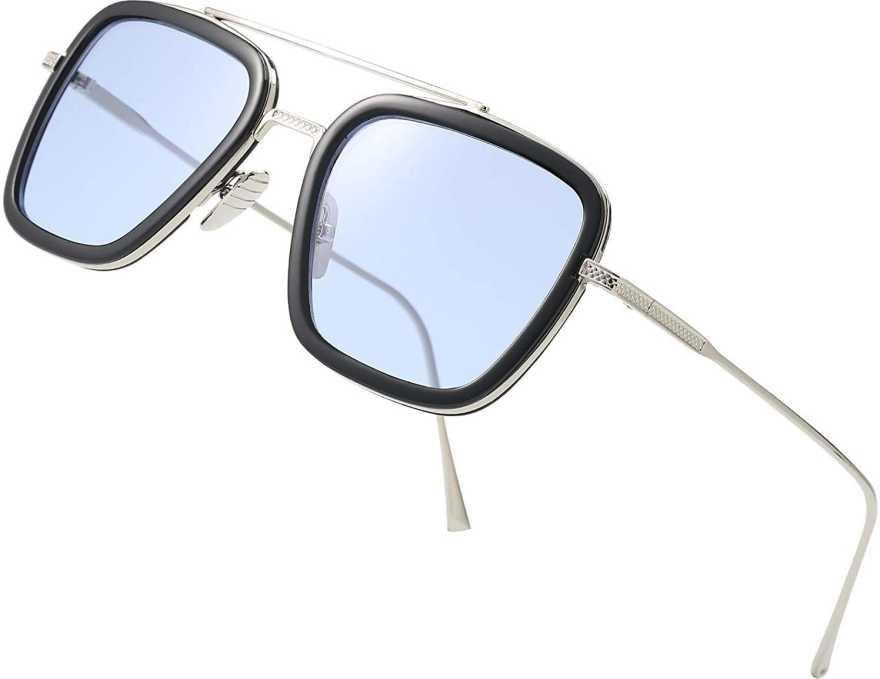 Buy The New Square Sunglasses Silver Frame - BestCart