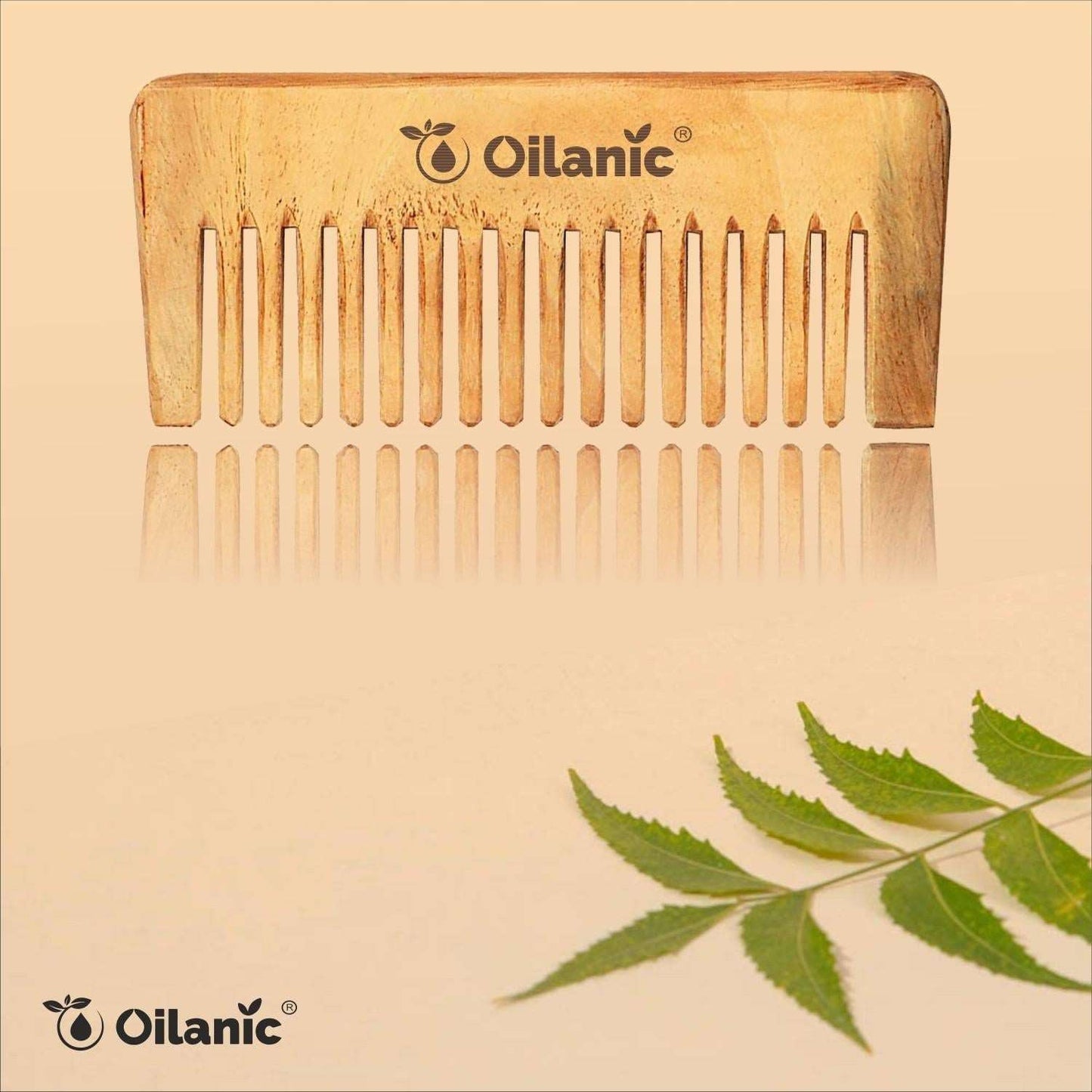 Buy The New Oilanic Herbal Handmade  Neem Wooden Comb - BestCart