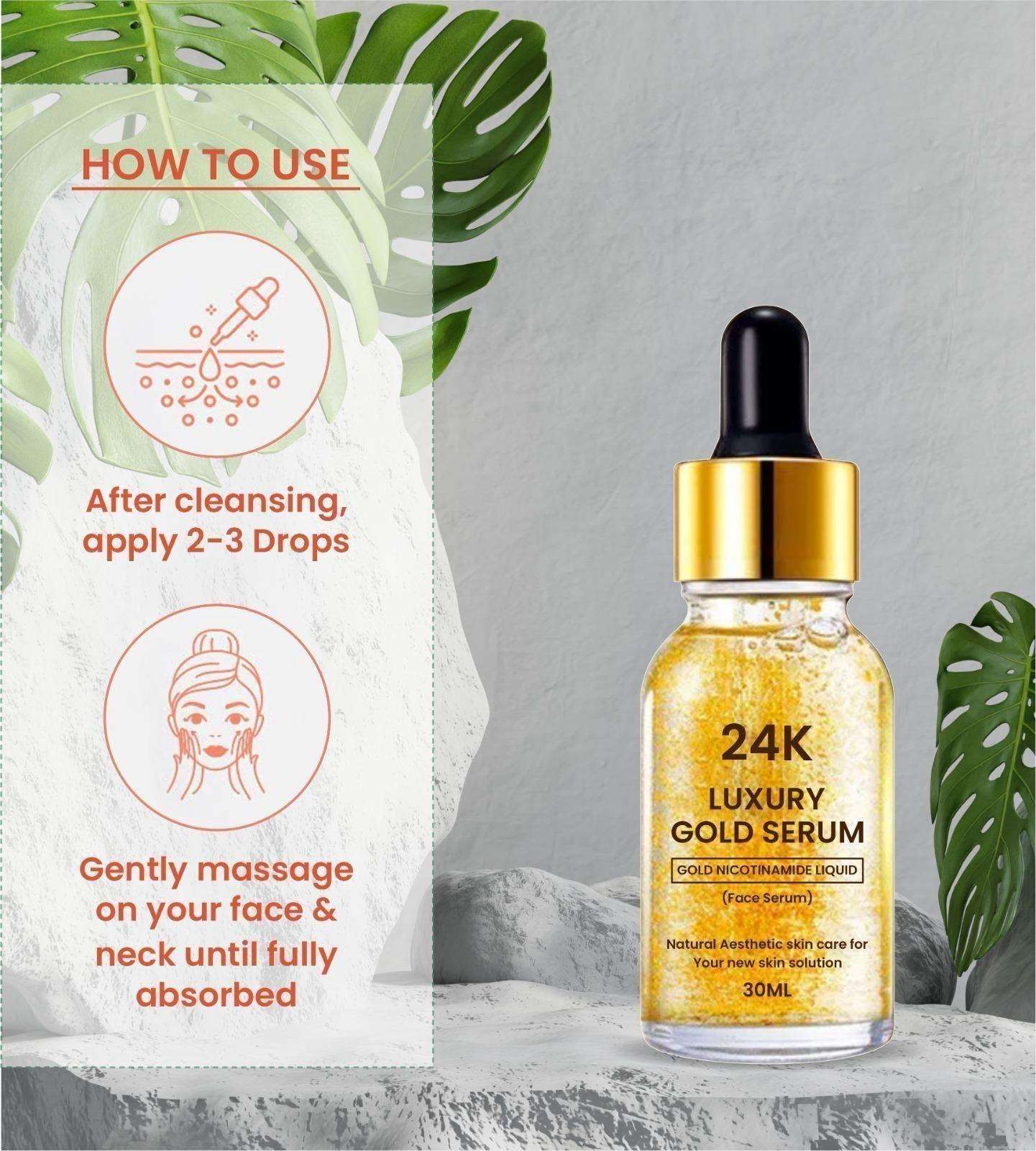 Buy The New 24K Gold Face Serum (Pack Of 2) - BestCart