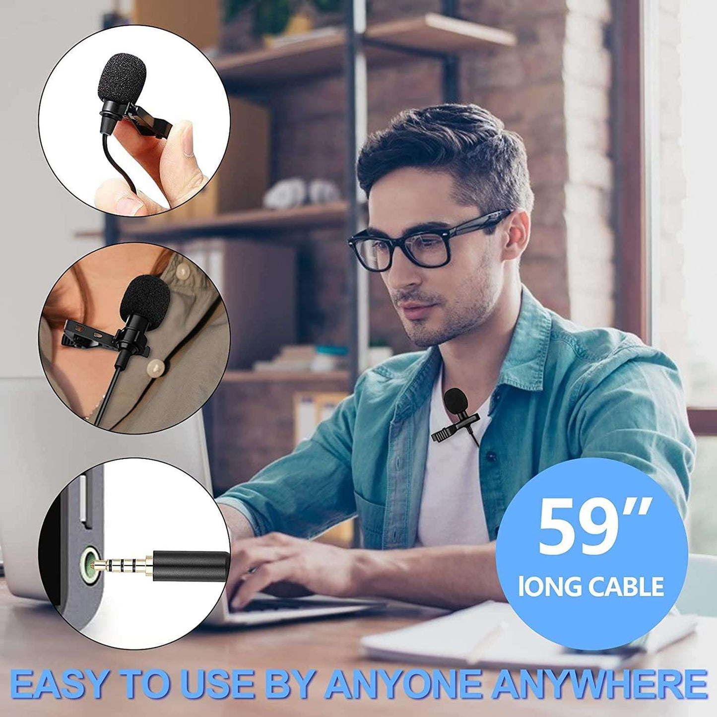 Buy The New Dynamic Lapel Collar USB Omnidirectional Mic - BestCart