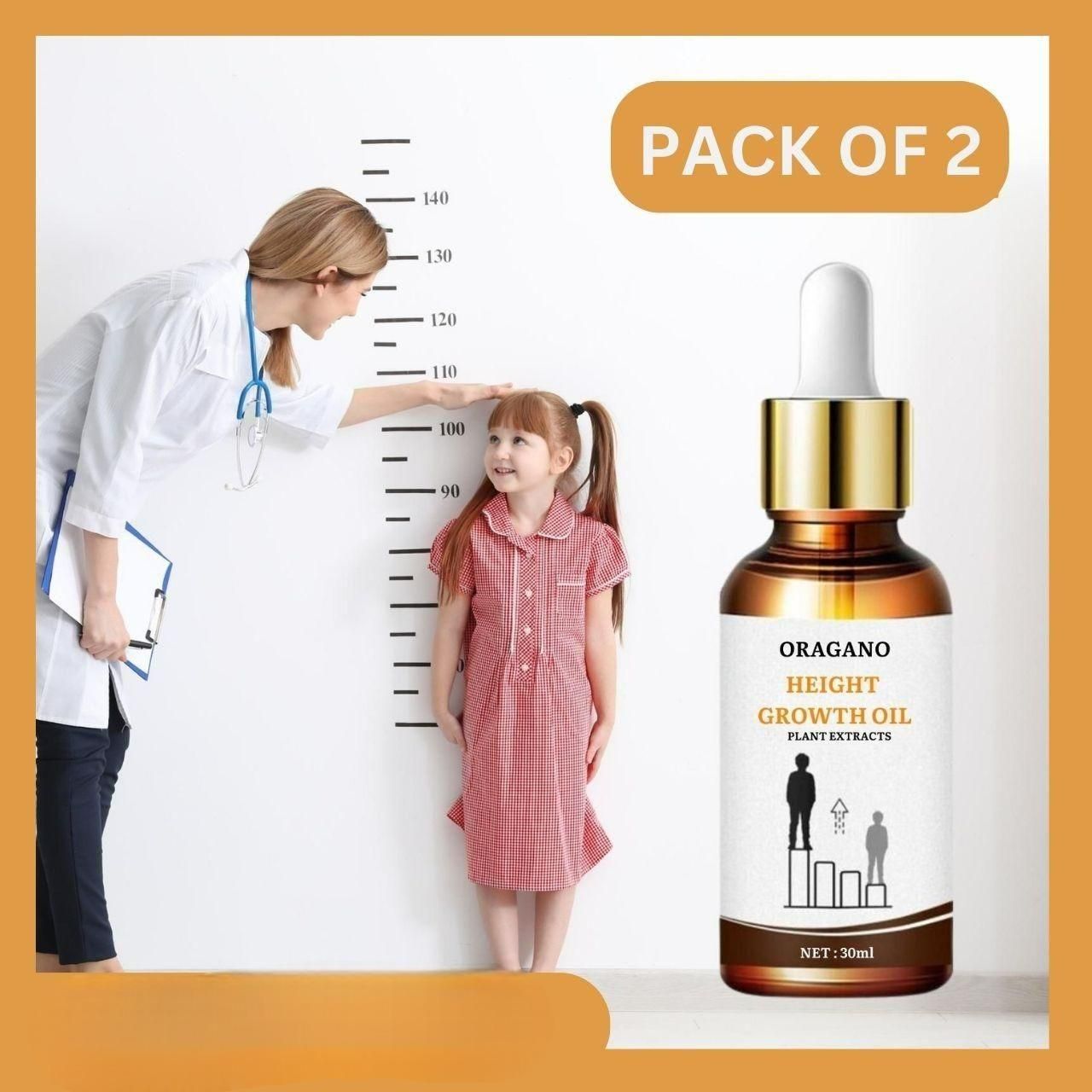 Buy The New Oragano height Growth Oil (Pack of 2) - BestCart