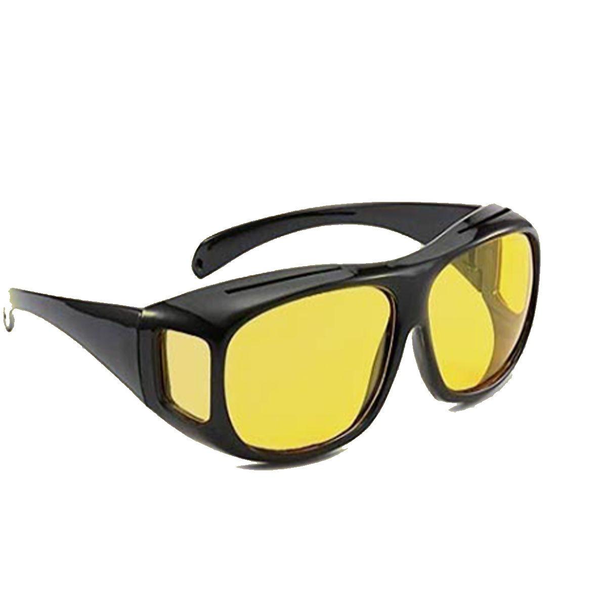 Buy The New Dervin Yellow Driving Easy Day and Night Men's and Women's Sunglasses (Yellow) (pack of 2) - BestCart