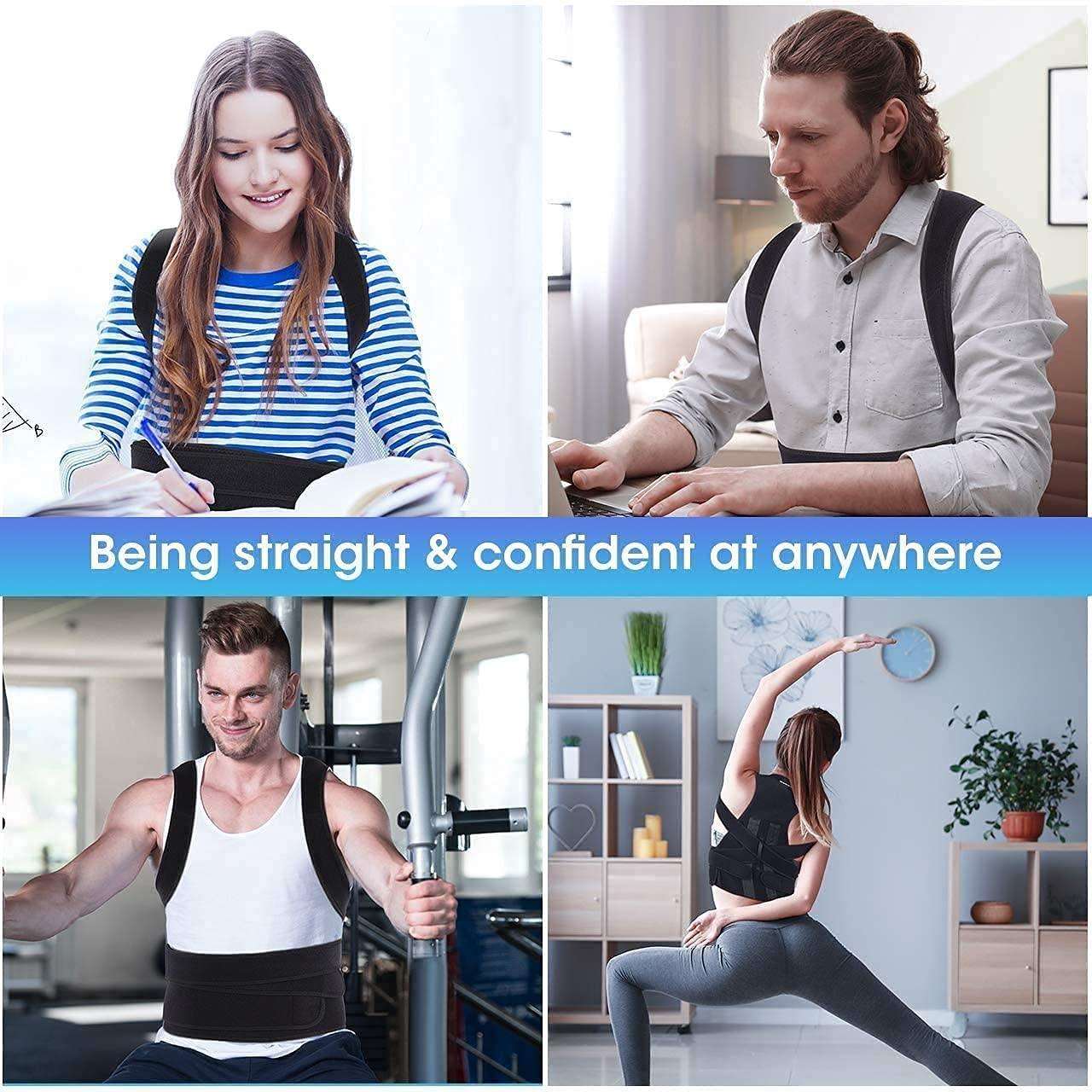 Buy The New Back & Abdomen Support Pain Relief Posture Corrector Belt - BestCart