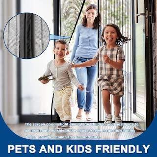 Buy The New Mesh Magnetic Mosquito Screen Door Net Curtain with Magnets Reinforced Polyester - BestCart