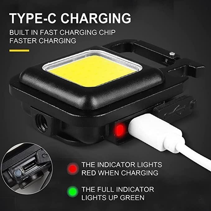 Buy The New Mini LED COB Flashlight , Keychain Light, 500 Lumen Rechargeable Flashlights - BestCart