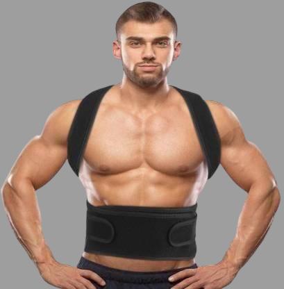 Buy The New Magnetic Therapy Posture Corrector Shoulder Belt Back PainRelief & Abdomen Support Back & Abdomen Support (Black Color) - BestCart