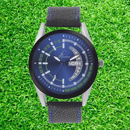 Buy The New Stylish Blue Dial Day And Date Working Analog Watch - BestCart