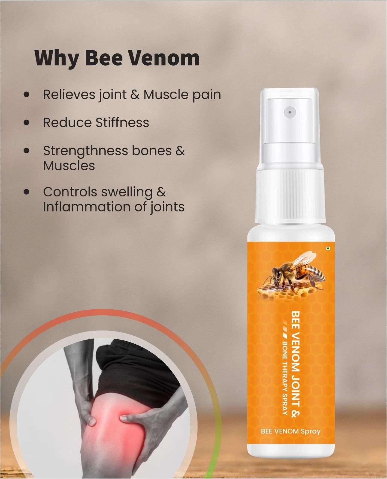 Buy The New Bee Venom Joint and Bone Therapy Spray-30 ML - BestCart