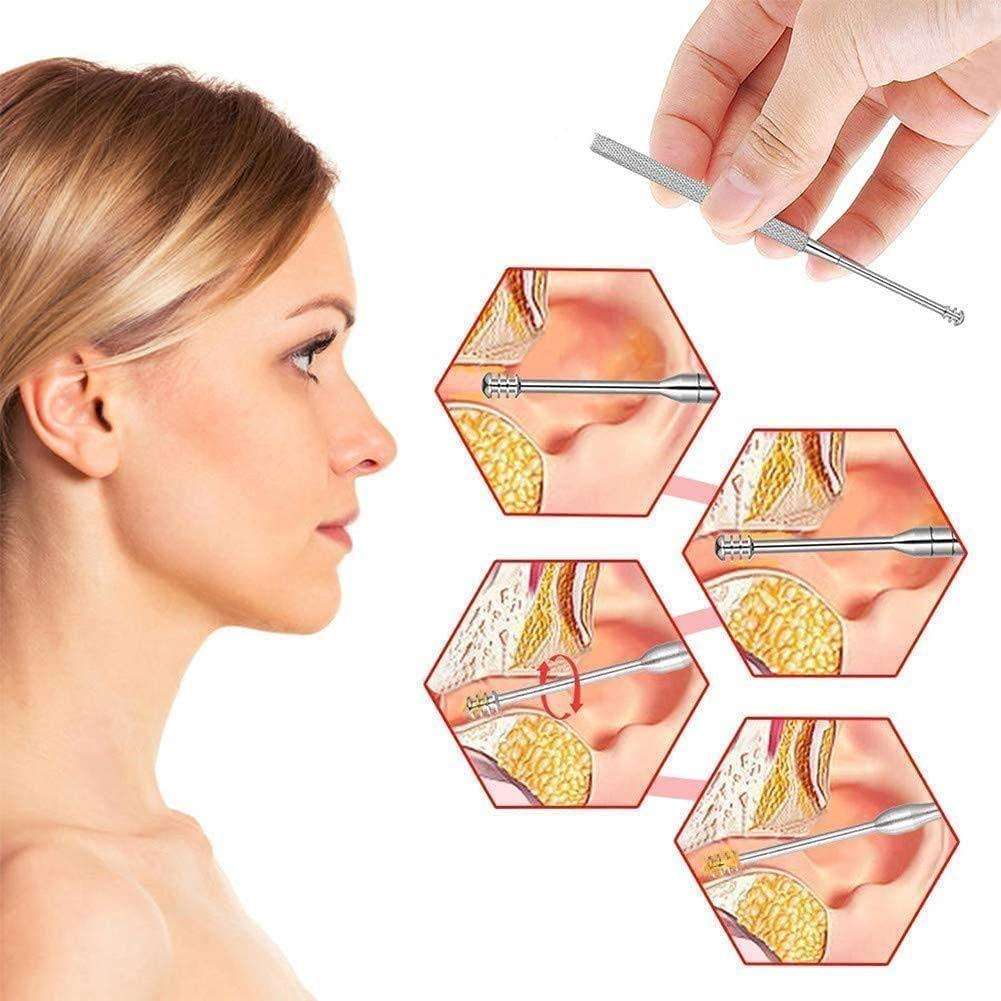 Buy The New 6 Pieces Ear Wax Removal Smooth Stainless Steel Kit - BestCart