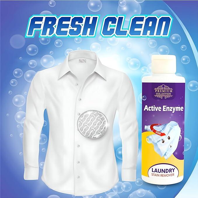 Buy The New Laundry Stain Remover Active Enzyme Liquid Instant Spot Cleaning 100ml (Pack of 2) - BestCart