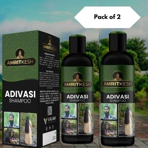 Buy The New Amritkesh Adivasi Shampoo 100ml - Unleash the Power of Nature (Pack of 2) - BestCart