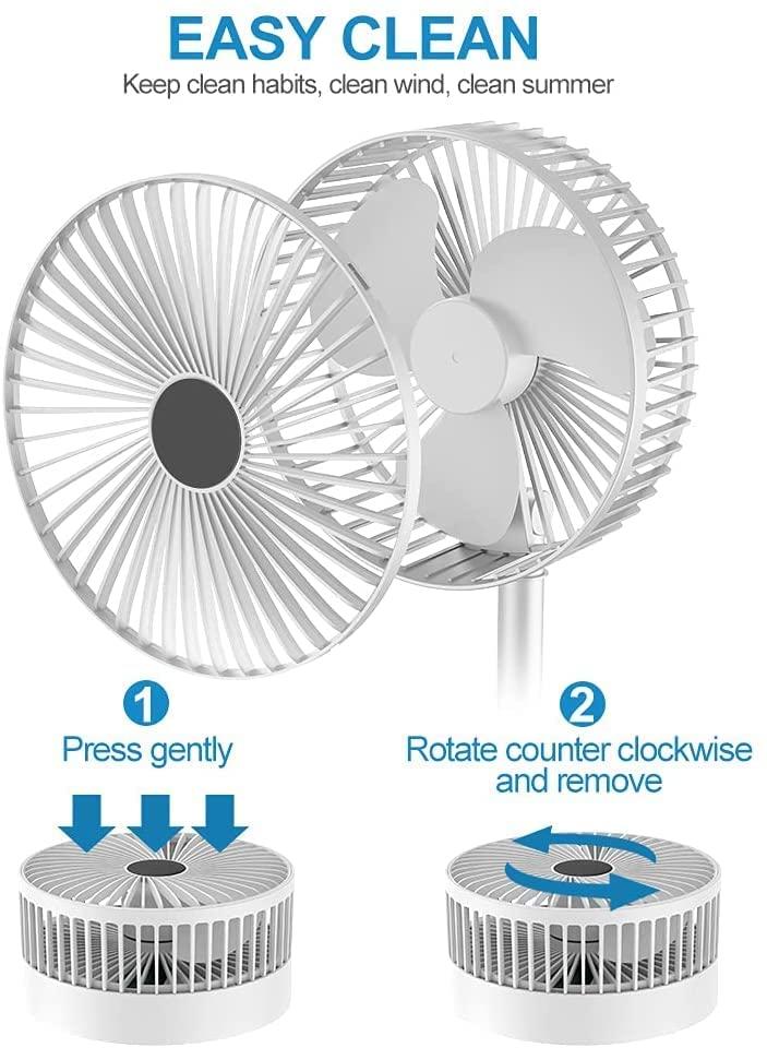 Buy The New Powerful Rechargeable High Speed Table Desk Fan - BestCart