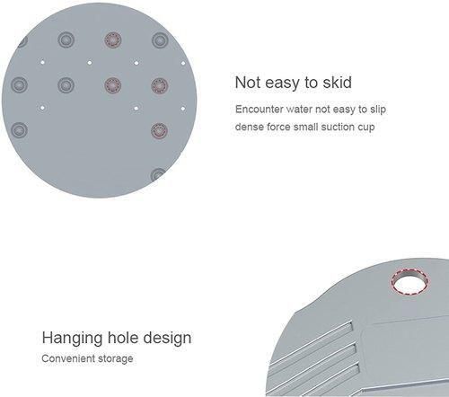 Buy The New Bathroom Mat- Silicone Non Slip Round Bathroom Mat - BestCart