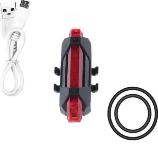 Buy The New Bicycle Rear Light 5 LED USB Rechargeable Waterproof LED Rear Break Light - BestCart